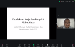 Kegiatan Kuliah Dosen Praktisi Matakuliah K3 Program Studi Teknologi Rekayasa Internet Polinela